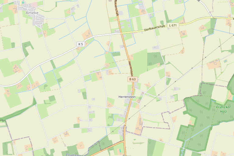 Karte von Drensteinfurt